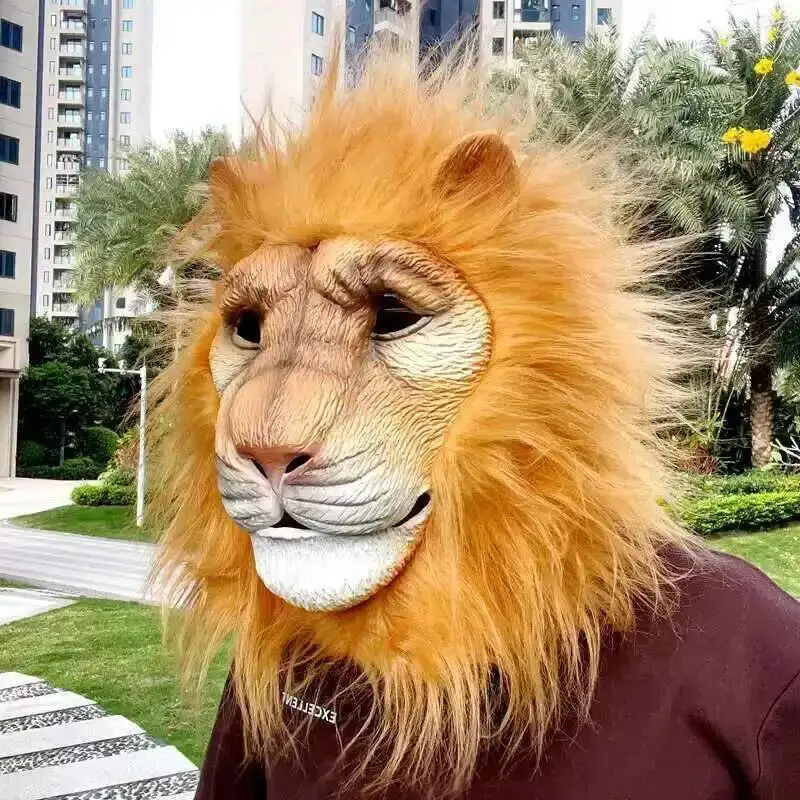 New Plush Lion Mask Halloween Latex Animal Headset Cosplay Ball Valentine's Day Funny Prop
New Plush Lion Mask Halloween Latex Animal Headset Cosplay Ball Valentine's Day Funny Prop