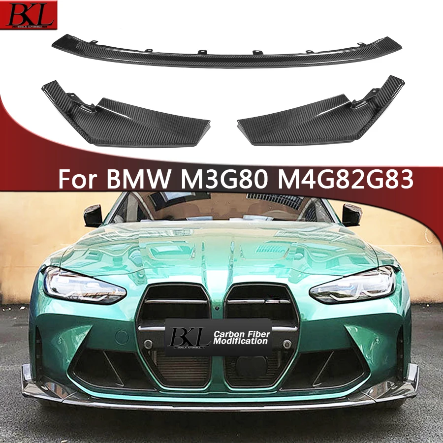 For BMW M3 G80 M4 G82 G83 CSL Style Carbon Fiber Car Front Bumper Diverter Spoiler Diffuser Front lip chin upgraded body kit
For BMW M3 G80 M4 G82 G83 CSL Style Carbon Fiber Car Front Bumper Diverter Spoiler Diffuser Front lip chin upgraded body kit