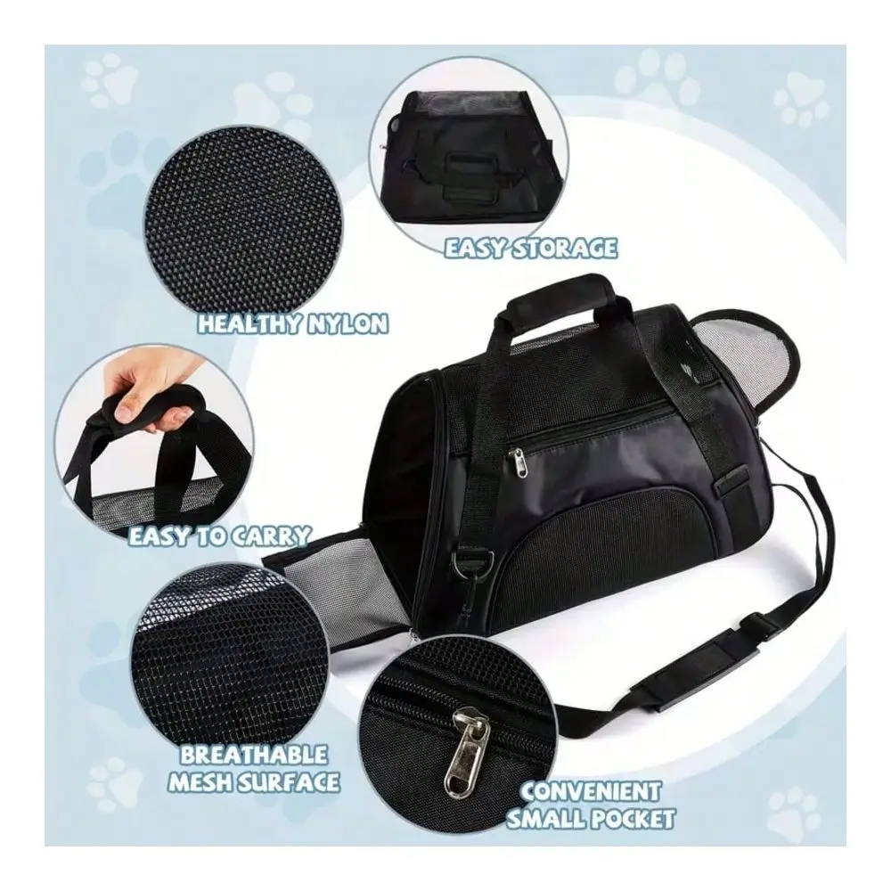 Carrier Backpack Breathable Mesh Design For Small Dogs Cats, Ventilated Travel Bag
Carrier Backpack Breathable Mesh Design For Small Dogs Cats, Ventilated Travel Bag