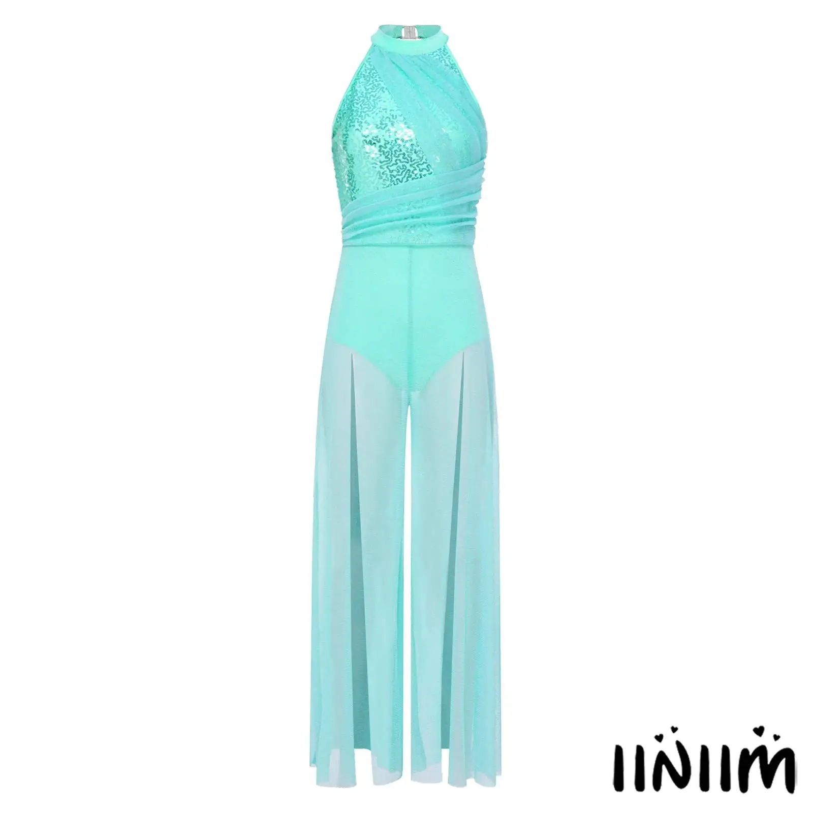 Womens Latin Jazz Dance Clothing Elegant Female Lyrical Ballroom Dance Performance Jumpsuit Bodysuit Modern Dance Unitard Outfit
Womens Latin Jazz Dance Clothing Elegant Female Lyrical Ballroom Dance Performance Jumpsuit Bodysuit Modern Dance Unitard Outfit