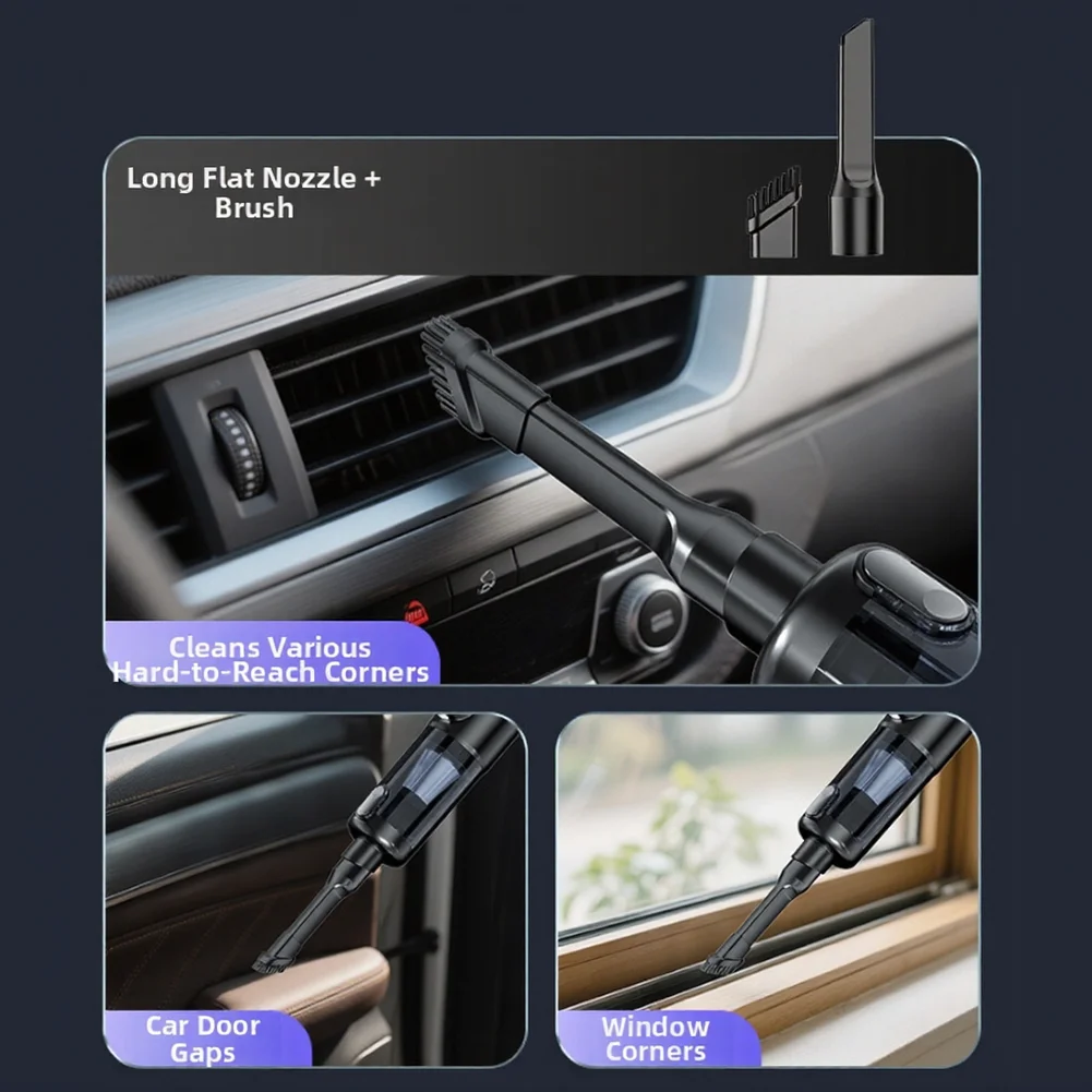 Многофункциональный ручной пылесос 4-в-1 для автомобиля и дома, черный/серый, с легким опустошением контейнера
Многофункциональный ручной пылесос 4-в-1 для автомобиля и дома, черный/серый, с легким опустошением контейнера