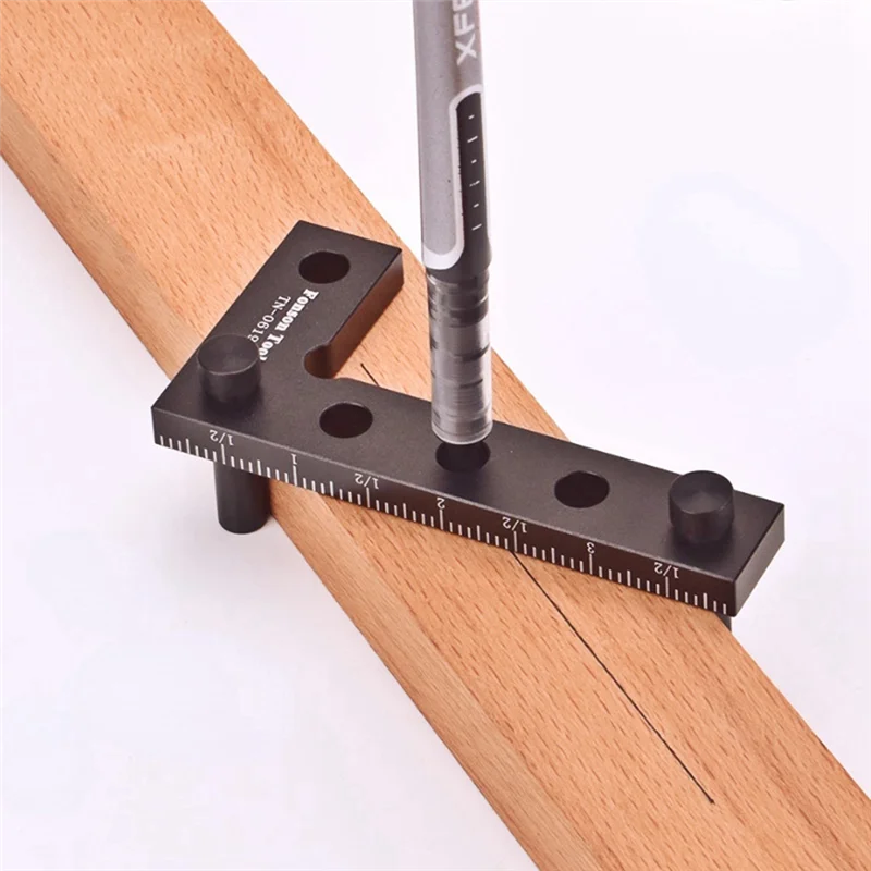 N08R Woodworking Center Scriber 90 Degree Precision Square Edge Marking Tool Aluminum Alloy Carpentry Marking Gauge-Inch Easy To
N08R Woodworking Center Scriber 90 Degree Precision Square Edge Marking Tool Aluminum Alloy Carpentry Marking Gauge-Inch Easy To