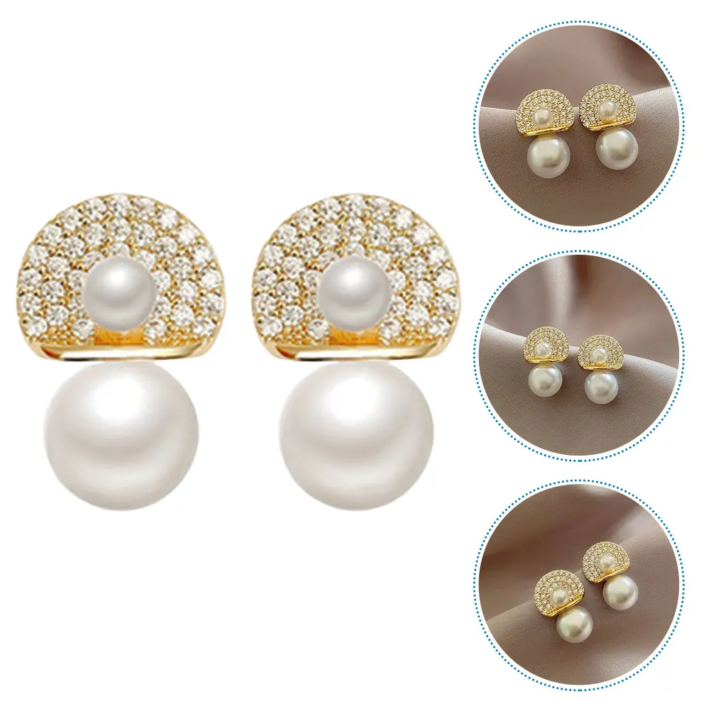 1 Pair Elegant Fake Pearl Earrings Earring Jewelries Artificial Trendy Women Jewelry Party Wedding Festival 
1 Pair Elegant Fake Pearl Earrings Earring Jewelries Artificial Trendy Women Jewelry Party Wedding Festival