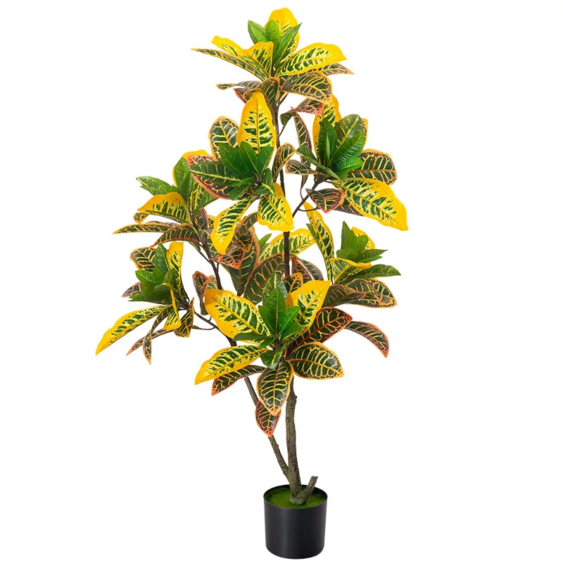 Artificial Variegated Croton Potted Plant Color Changing Fake Tree for Home Office Decorative Ornament
Artificial Variegated Croton Potted Plant Color Changing Fake Tree for Home Office Decorative Ornament
