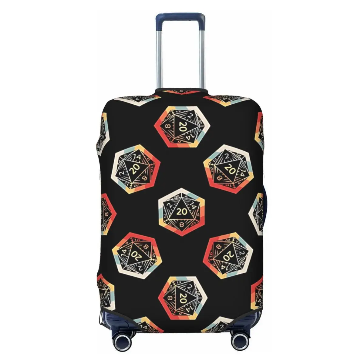 D20 Dice Set Pattern Suitcase Cover Fun Business Protector Luggage Accesories Vacation
D20 Dice Set Pattern Suitcase Cover Fun Business Protector Luggage Accesories Vacation