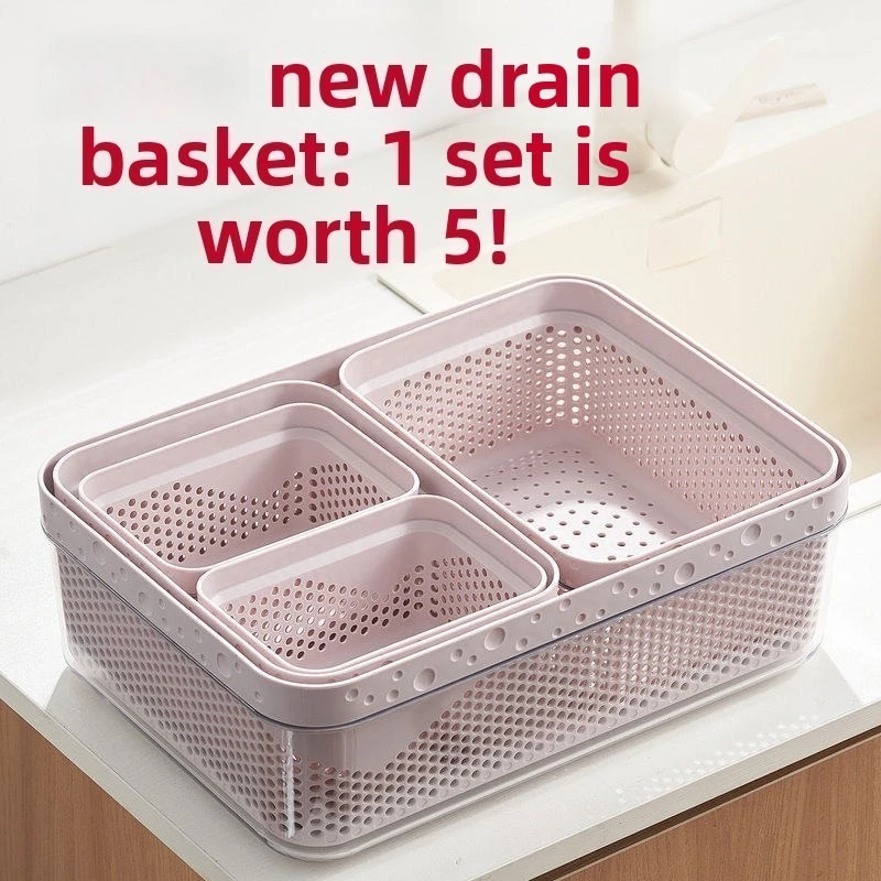 10-Piece Drain Basket Double-layer King-size Household Vegetable Wash Basin Kitchen Sink Filter Wash Fruit Plate Vegetables
10-Piece Drain Basket Double-layer King-size Household Vegetable Wash Basin Kitchen Sink Filter Wash Fruit Plate Vegetables