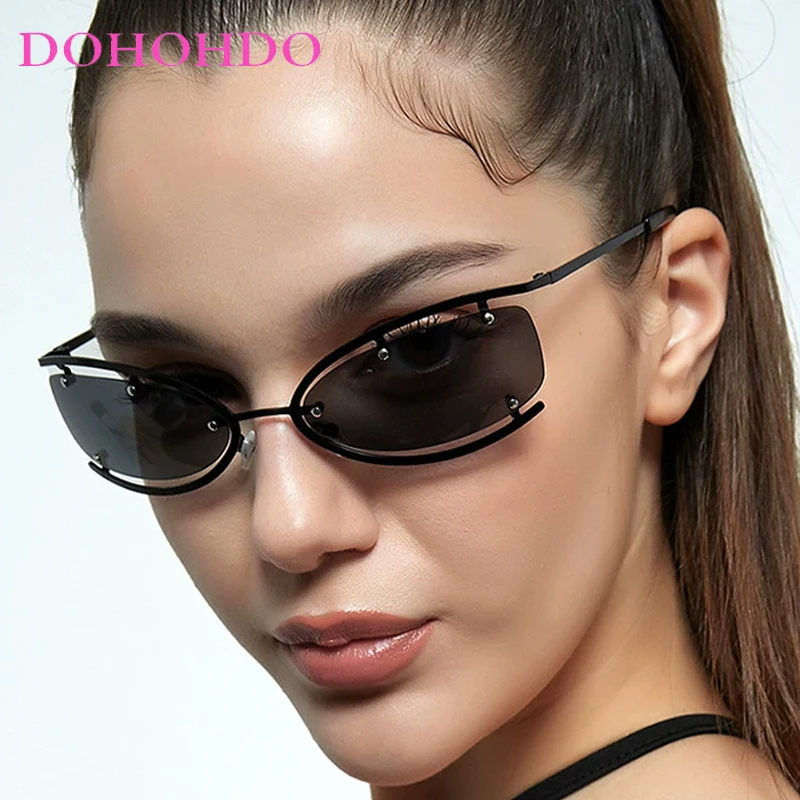 DOHOHDO Y2K Women's Sunglasses Vintage Small Rectangle Lens Female Hottie Sun Glasses Men Retro Oculos Future Technology Eyewear
DOHOHDO Y2K Women's Sunglasses Vintage Small Rectangle Lens Female Hottie Sun Glasses Men Retro Oculos Future Technology Eyewear