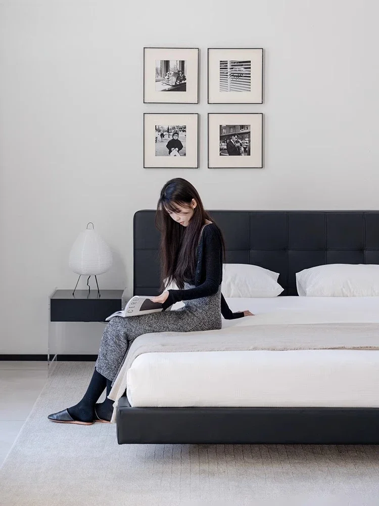 Pa top layer leather double wedding bed 1.8 meters 1.5 meters
Pa top layer leather double wedding bed 1.8 meters 1.5 meters