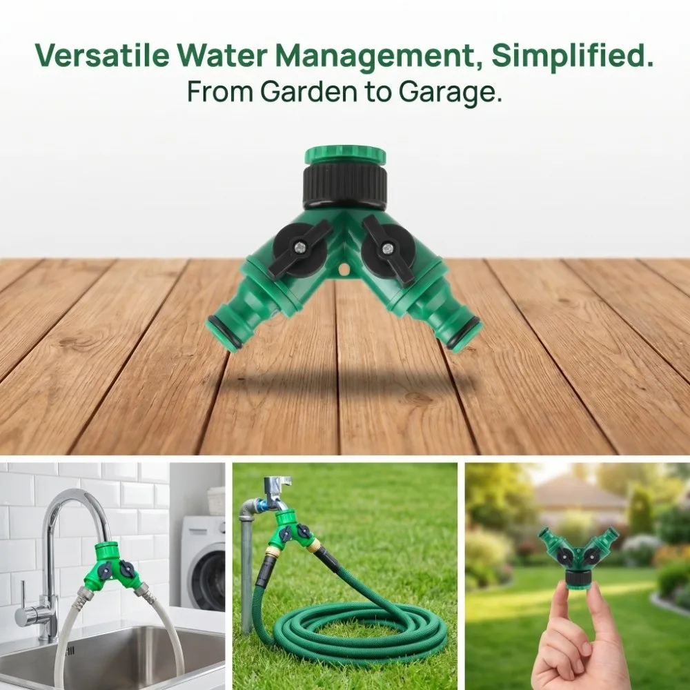 Female Thread Y-Type Hose Splitter 2-Way Valved Splitter Water Splitter Pipe Fitting Dual-Purpose Quick Connect
Female Thread Y-Type Hose Splitter 2-Way Valved Splitter Water Splitter Pipe Fitting Dual-Purpose Quick Connect