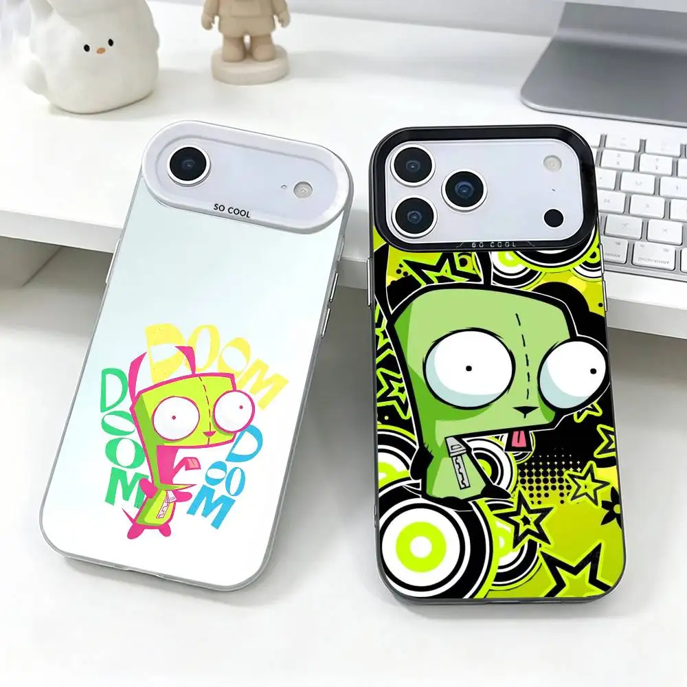 I-Invader Z-Zim Gir Phone Case For iPhone 17,16,15,14,13,12,11 Plus,Pro Max,XS,Grey Colorful Plated Inside Cover
I-Invader Z-Zim Gir Phone Case For iPhone 17,16,15,14,13,12,11 Plus,Pro Max,XS,Grey Colorful Plated Inside Cover