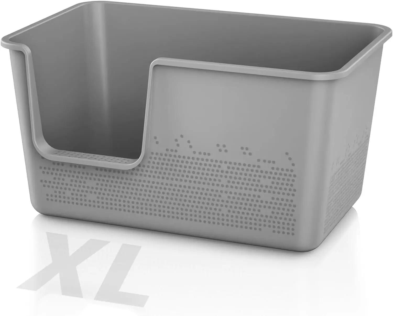 Extra Large High-Sided Cat Litter Box, 24.8' L x 11.4' W x 13' H, XL Jumbo Indoor Kitty Litter Box, Tool-Free Assembly (Grey)
Extra Large High-Sided Cat Litter Box, 24.8' L x 11.4' W x 13' H, XL Jumbo Indoor Kitty Litter Box, Tool-Free Assembly (Grey)