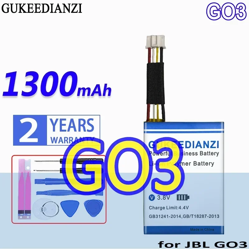 GO3 1300mAh For JBL GO3 GO 3 Speaker Portable Bluetooth Speaker Battery High Capacity
GO3 1300mAh For JBL GO3 GO 3 Speaker Portable Bluetooth Speaker Battery High Capacity