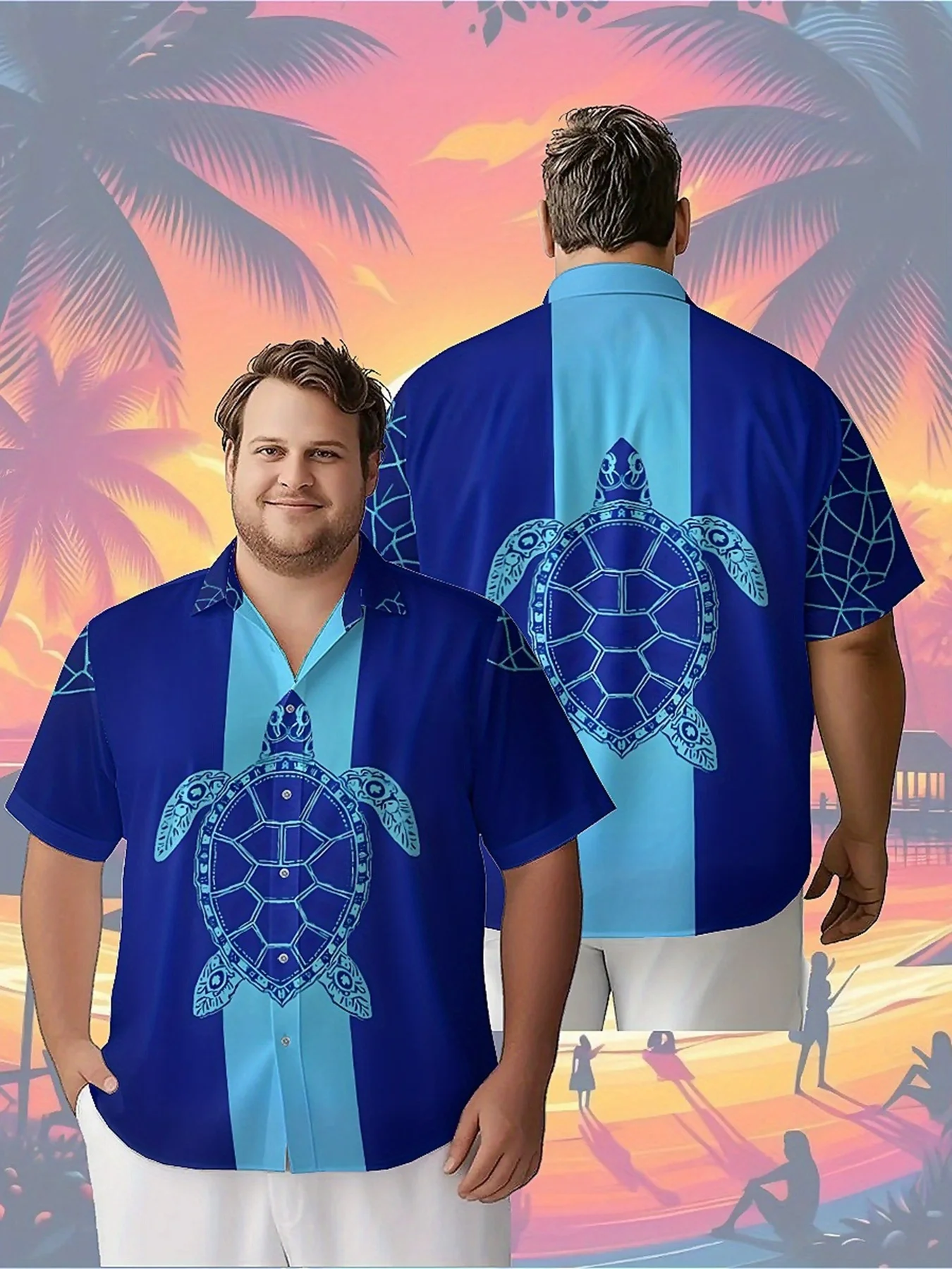 Men's Plus Size Hawaiian Shirts Deep Sea Turtle Tattoo Art Pattern, Unisex Aloha Shirts,New in Summer Tops Tee,streetwear
Men's Plus Size Hawaiian Shirts Deep Sea Turtle Tattoo Art Pattern, Unisex Aloha Shirts,New in Summer Tops Tee,streetwear