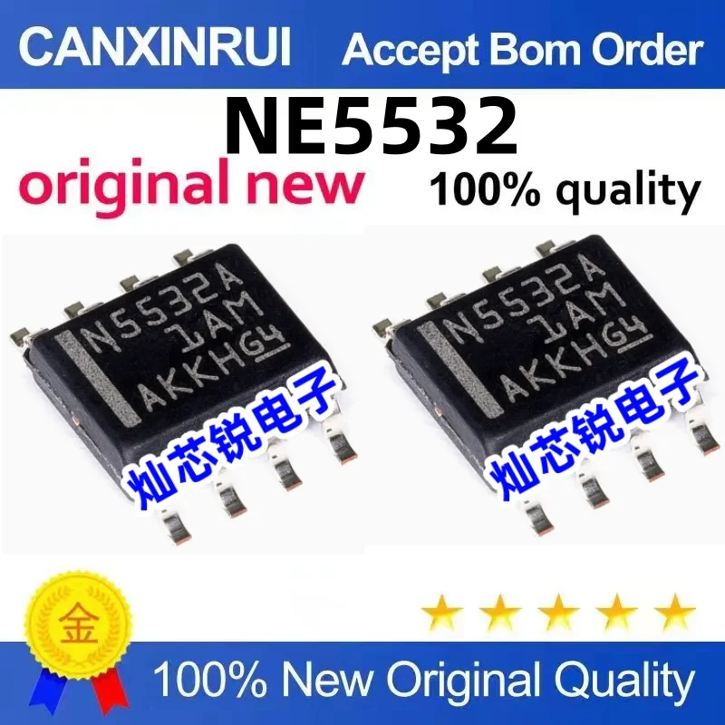 (100 pieces)NE5532A NE5532 N5532 NE5532DR SMD SOP-8 Audio Operational Amplifier
(100 pieces)NE5532A NE5532 N5532 NE5532DR SMD SOP-8 Audio Operational Amplifier