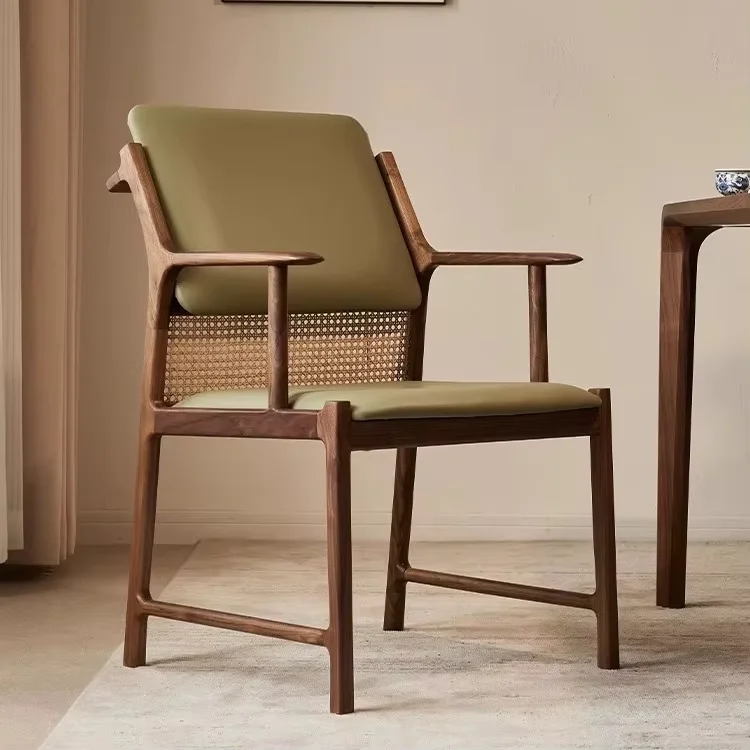 -For Vintage Nordic Style Dining Chair with Rubber Wood Leather Seat Lamb Velvet Cushion Elegant Dining Room Furniture&
-For Vintage Nordic Style Dining Chair with Rubber Wood Leather Seat Lamb Velvet Cushion Elegant Dining Room Furniture&