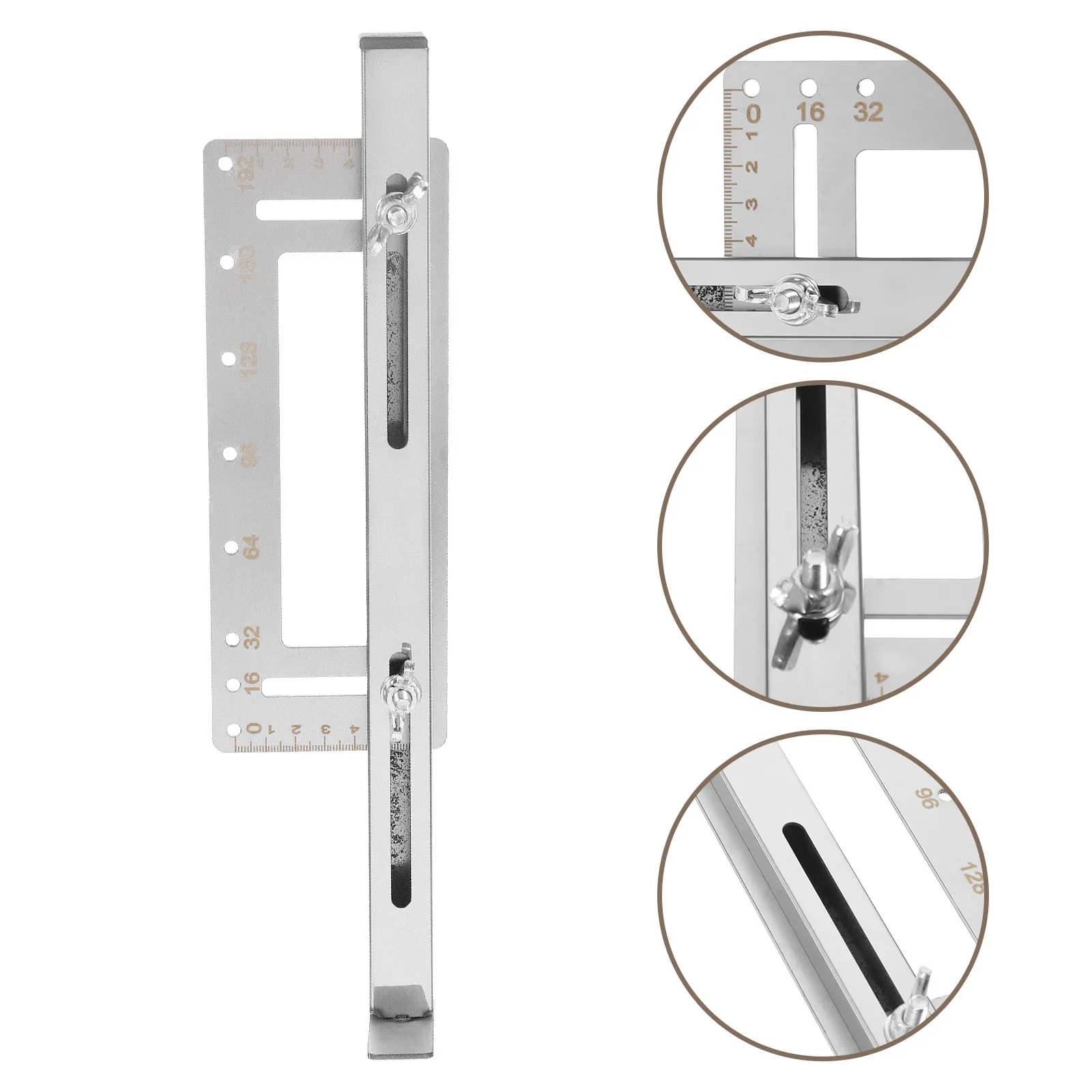 1Pcs Adjustable Punch Locator Tool Stainless Steel Drill Guide Template For Cabinet Handle Installation
1Pcs Adjustable Punch Locator Tool Stainless Steel Drill Guide Template For Cabinet Handle Installation