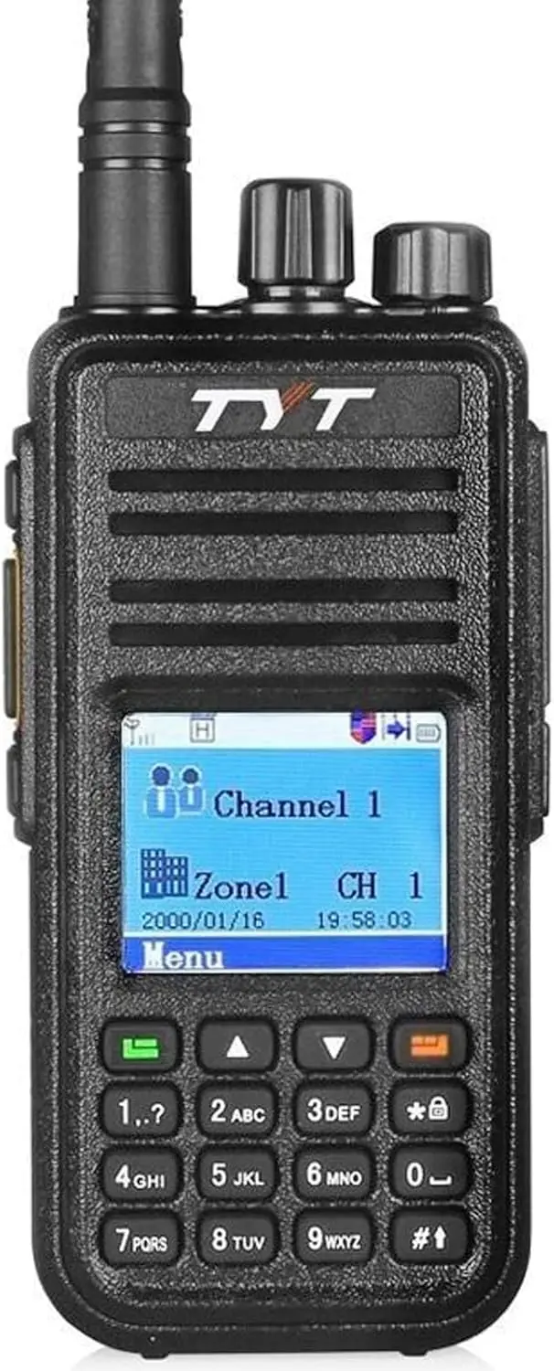 UHF DMR Digital Two-Way Radio with Programming Cable and Software
UHF DMR Digital Two-Way Radio with Programming Cable and Software