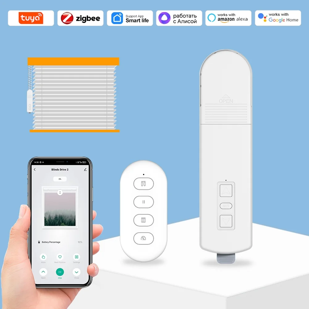 Tuya Zigbee Smart DIY моторизованные цепные рулонные шторы с дистанционным голосовым управлением мотор привода жалюзи работает с Alexa Google Home
Tuya Zigbee Smart DIY моторизованные цепные рулонные шторы с дистанционным голосовым управлением мотор привода жалюзи работает с Alexa Google Home