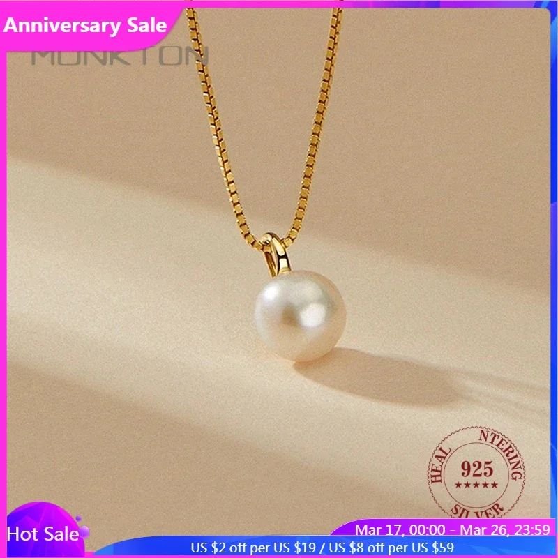 Monkton 925 Sterling Silver Freshwater Natural Pearl Necklace for Women Pendant Fashion Clavicle Chain Fine Jewelry Wholesale
Monkton 925 Sterling Silver Freshwater Natural Pearl Necklace for Women Pendant Fashion Clavicle Chain Fine Jewelry Wholesale