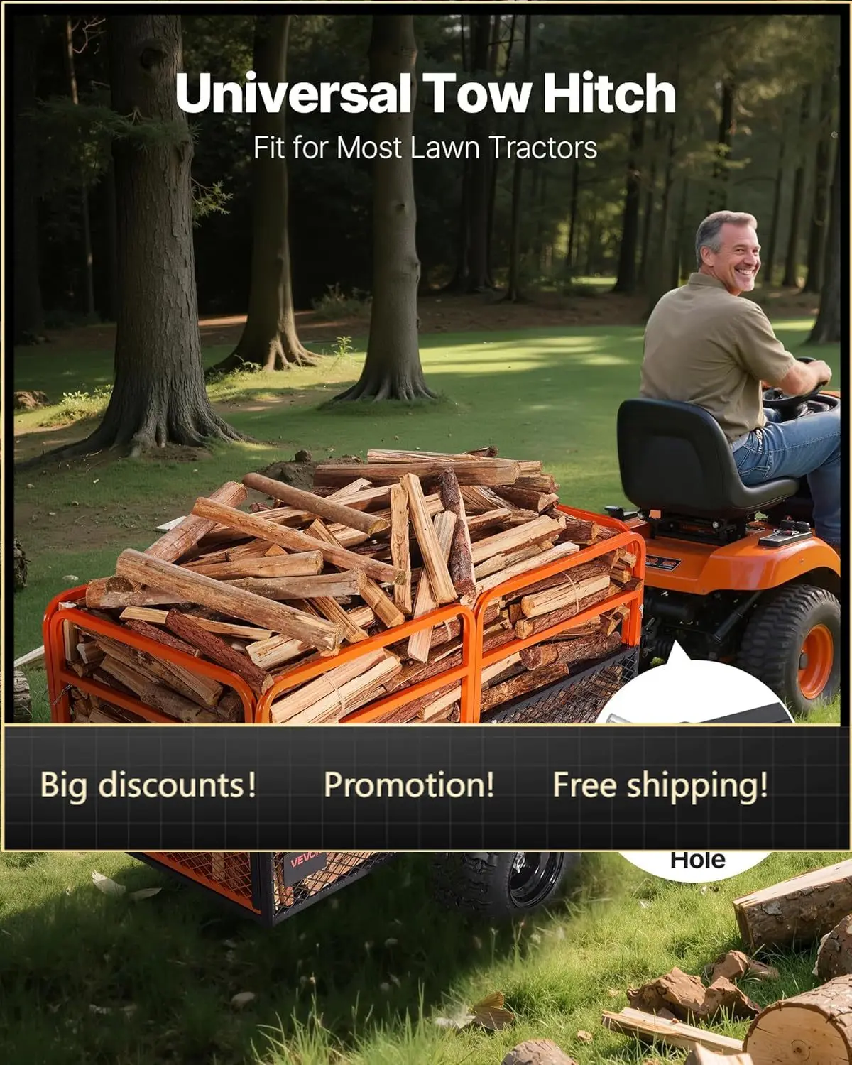 28 Cu.Ft 1800Lbs Steel ATV UTV Trailer Tow Behind Dump Cart, Heavy Duty Pull Behind Utility Dump Trailer for Lawn Mower Trailer
28 Cu.Ft 1800Lbs Steel ATV UTV Trailer Tow Behind Dump Cart, Heavy Duty Pull Behind Utility Dump Trailer for Lawn Mower Trailer