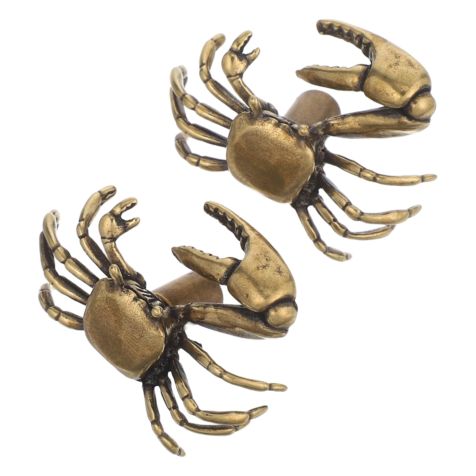 2Pcs Brass Crab Cabinet Knobs Unique Shape Drawer Handles Retro Style Furniture Pulls for Coastal Decor Kitchen Closet Doors
2Pcs Brass Crab Cabinet Knobs Unique Shape Drawer Handles Retro Style Furniture Pulls for Coastal Decor Kitchen Closet Doors