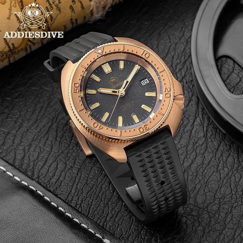 ADDIESDIVE CUSN8 Bronze Watch NH35 Automatic Luxury Sapphire C3 Super Luminous Dive 100m Waterproof Mechanical Men Watch New
ADDIESDIVE CUSN8 Bronze Watch NH35 Automatic Luxury Sapphire C3 Super Luminous Dive 100m Waterproof Mechanical Men Watch New