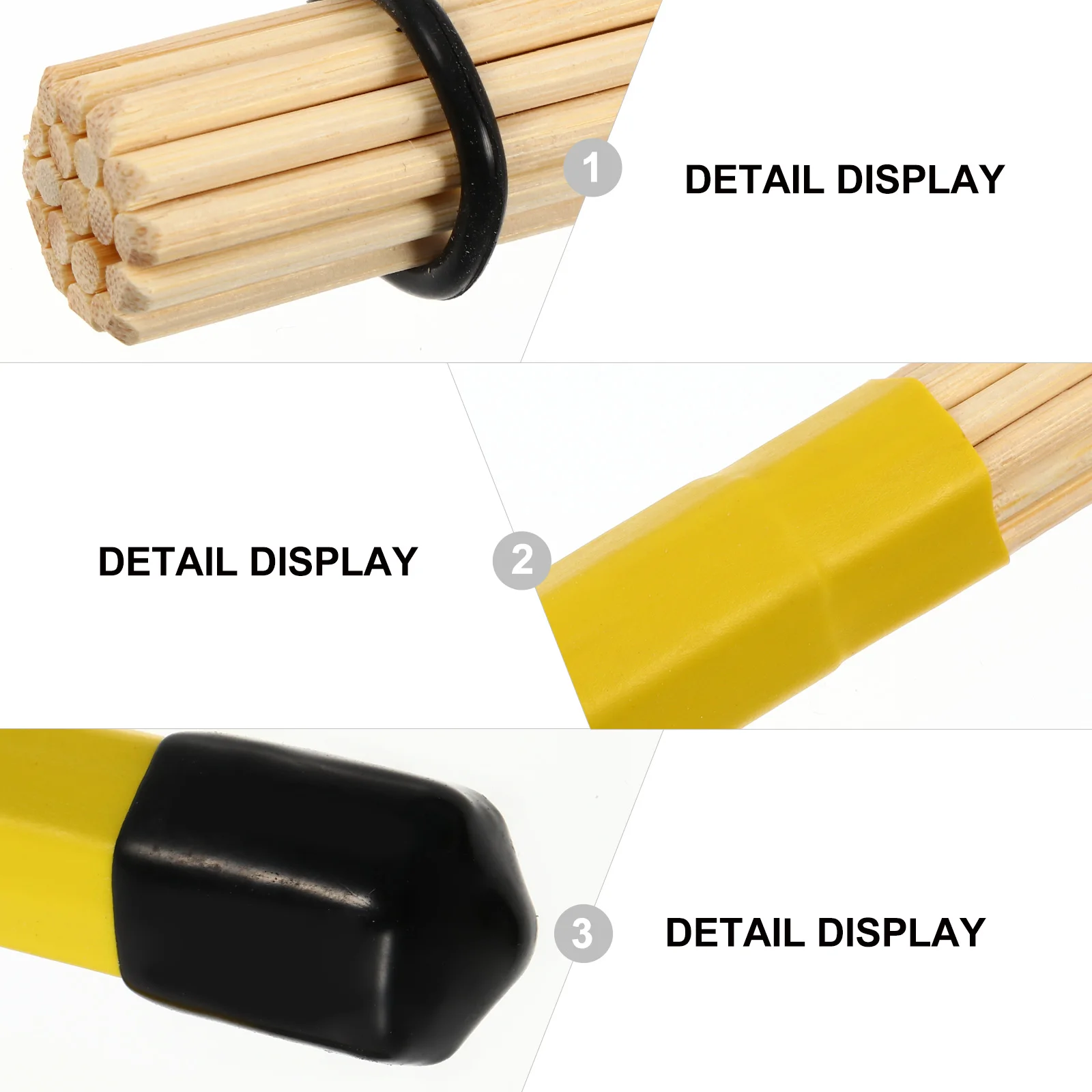 19 Bamboo Wooden Drum Brushes Professional Comfortable Drumsticks Rack Percussion Accessory
19 Bamboo Wooden Drum Brushes Professional Comfortable Drumsticks Rack Percussion Accessory