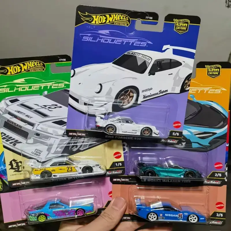 Коллекционные модели автомобилей Hot Wheels Car Culture Premium Silhouettes, масштаб 1:64, Porsche, Nissan, литые под давлением, для мальчиков, подарок
Коллекционные модели автомобилей Hot Wheels Car Culture Premium Silhouettes, масштаб 1:64, Porsche, Nissan, литые под давлением, для мальчиков, подарок