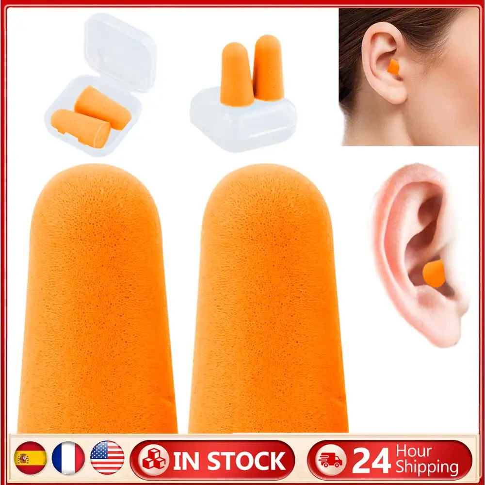 1 Pair Anti-noise Plugs Noise Reduction Ear Protection Plugs with Storage Box Flexible Earplugs Reusable for Sleeping
1 Pair Anti-noise Plugs Noise Reduction Ear Protection Plugs with Storage Box Flexible Earplugs Reusable for Sleeping