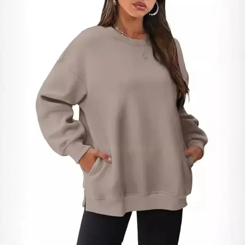 2025 Spring Summer Round Neck Pullover Super Large Loose Plush Long Sleeve Sweatshirt Casual Thickened Women's Clothing
2025 Spring Summer Round Neck Pullover Super Large Loose Plush Long Sleeve Sweatshirt Casual Thickened Women's Clothing