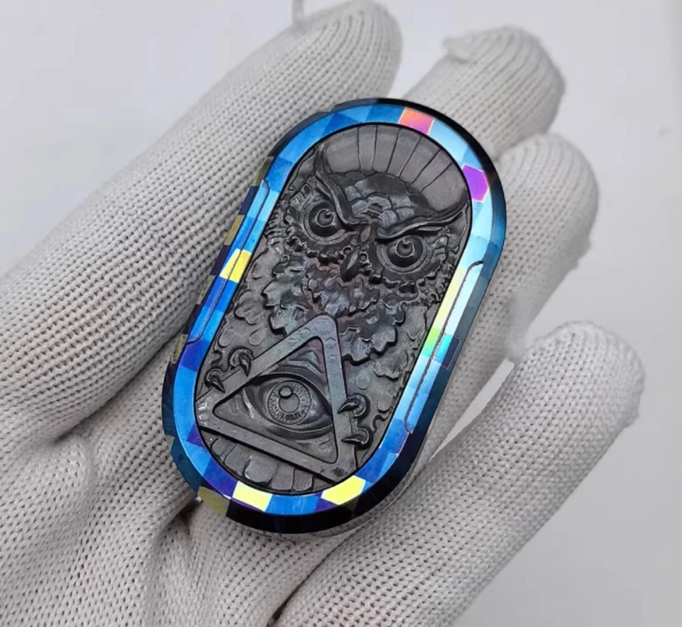 Б/у EDC TK третьего поколения, титановые карты Horse Power Eye, толкающие карты, слайдер-декомпрессионная игрушка 
Б/у EDC TK третьего поколения, титановые карты Horse Power Eye, толкающие карты, слайдер-декомпрессионная игрушка