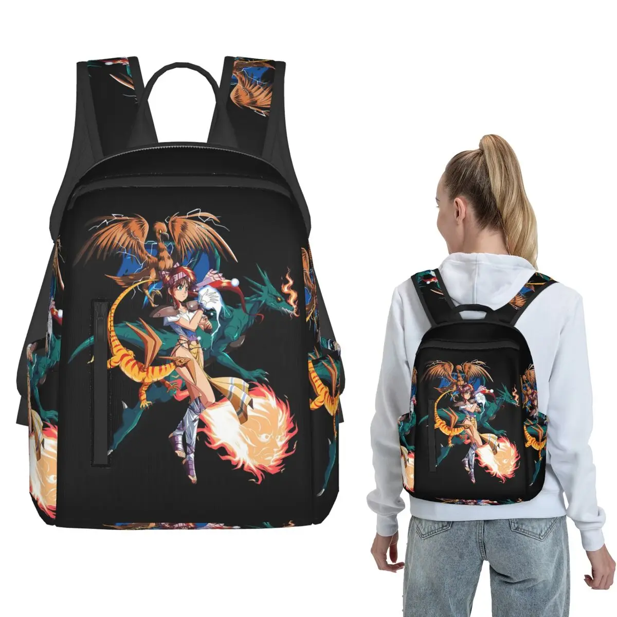Alisia Dragoon Game Backpack Large Capacity Children BookBag School Bag Shoulder Bags for Men Women
Alisia Dragoon Game Backpack Large Capacity Children BookBag School Bag Shoulder Bags for Men Women