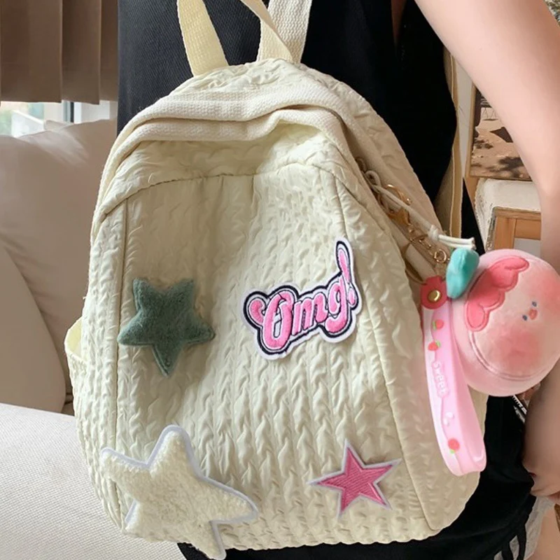 TRAVEASY Brand 2025 New Cute Star Schoolbag Trendy Sweet Japanese Style Fashion Aesthetic Shoulder Bags Korean Backpacks Women
TRAVEASY Brand 2025 New Cute Star Schoolbag Trendy Sweet Japanese Style Fashion Aesthetic Shoulder Bags Korean Backpacks Women