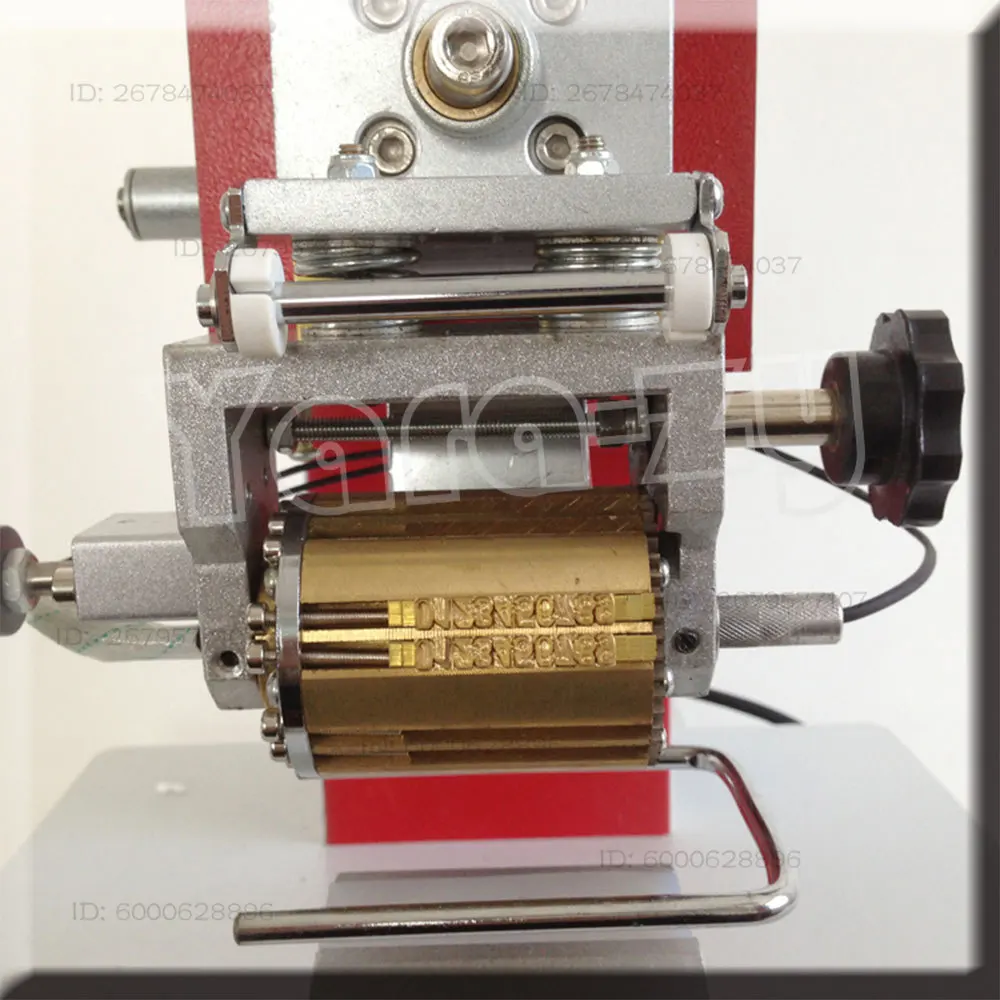Electric coding machine Dialling code printer Automatic Stamping Machine,leather LOGO Creasing machine single row 13 bits