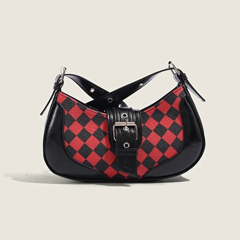Women's single shoulder crossbody bag fashionable Y2K plaid hot girl style shoulder bag
Women's single shoulder crossbody bag fashionable Y2K plaid hot girl style shoulder bag