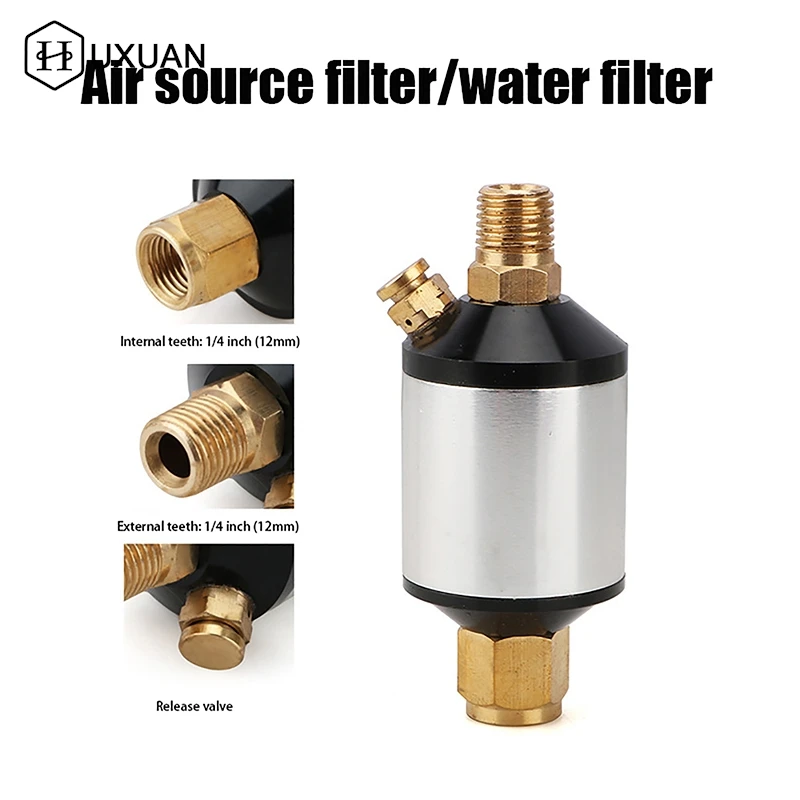 Pressure DIY Accessories 1/4'' Water Oil Separator Air Filter Moisture Trap For Compressor Spray Paint Gun Tool
Pressure DIY Accessories 1/4'' Water Oil Separator Air Filter Moisture Trap For Compressor Spray Paint Gun Tool
