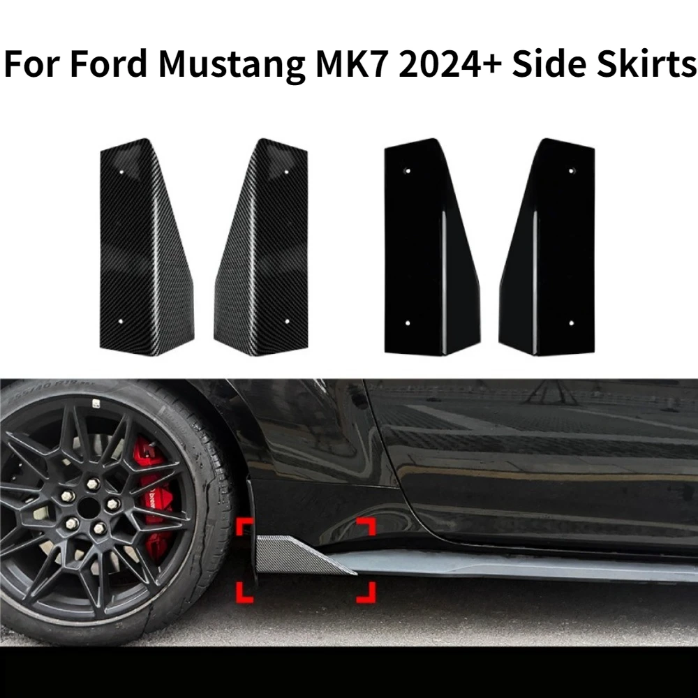 For Ford Mustang MK7 2024+ Side Skirts Rocker Panels Splitters Corner Add On Kit Exterior Styling Body Kit Carbon Fiber Look
For Ford Mustang MK7 2024+ Side Skirts Rocker Panels Splitters Corner Add On Kit Exterior Styling Body Kit Carbon Fiber Look