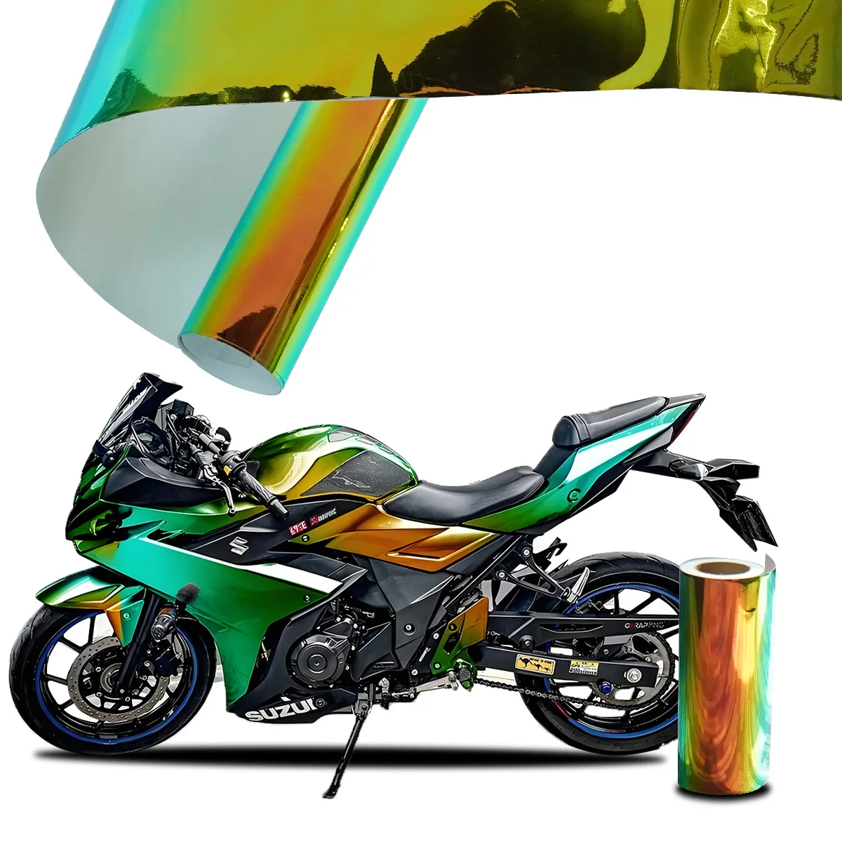 Exterior Car Stickers Vinyl Wrap Rainbow Laser Chrome Yellow Anti-scratch Car Body Protection Waterproof Car Accessories
Exterior Car Stickers Vinyl Wrap Rainbow Laser Chrome Yellow Anti-scratch Car Body Protection Waterproof Car Accessories