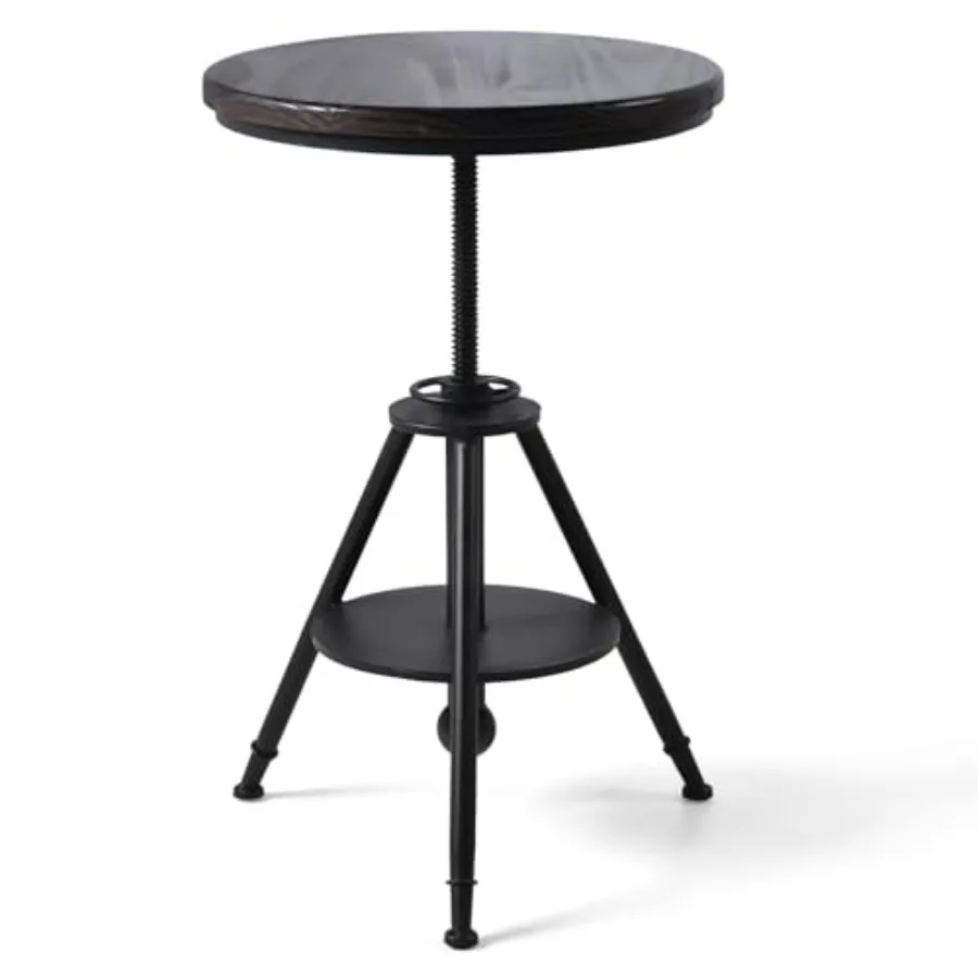 Современный промышленный стол для бистро, кафе, бара, регулируемый по высоте (21.7-29.5 дюймов), поворотный, с круглой столешницей, маленький приставной столик, обеденный стол, черный металл
Современный промышленный стол для бистро, кафе, бара, регулируемый по высоте (21.7-29.5 дюймов), поворотный, с круглой столешницей, маленький приставной столик, обеденный стол, черный металл