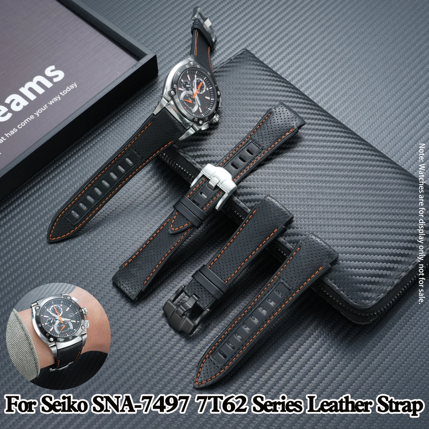 For Seiko Watch Strap Genuine Leather Sportura Series SNA7497 Belt 7T62-0ED0 Series Special Raised Mouth Watch Strap 22mm
For Seiko Watch Strap Genuine Leather Sportura Series SNA7497 Belt 7T62-0ED0 Series Special Raised Mouth Watch Strap 22mm