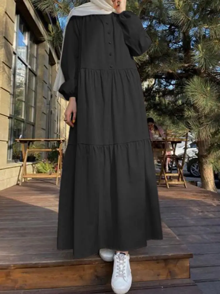 ZANZEA Eid Women Muslim Long Dress Fashion Party Holiday Robe Femme Turkey Dubai Abaya Maxi Vestidos Long Sleeve Solid Sundress
ZANZEA Eid Women Muslim Long Dress Fashion Party Holiday Robe Femme Turkey Dubai Abaya Maxi Vestidos Long Sleeve Solid Sundress