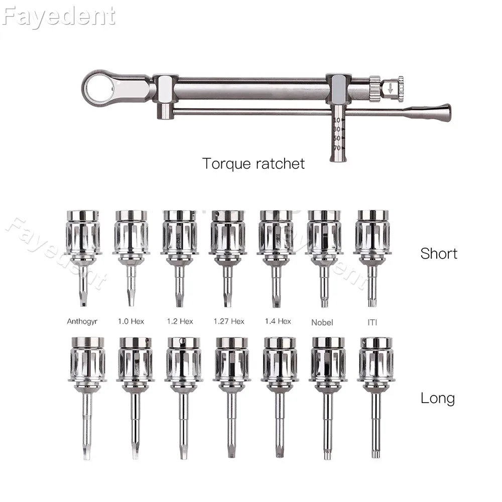 Dental Universal Implant Torque Screwdrivers Wrench Kit 10-70NCM Ratchet Drivers Dentistry Implant Repair Tools prosthetics
Dental Universal Implant Torque Screwdrivers Wrench Kit 10-70NCM Ratchet Drivers Dentistry Implant Repair Tools prosthetics