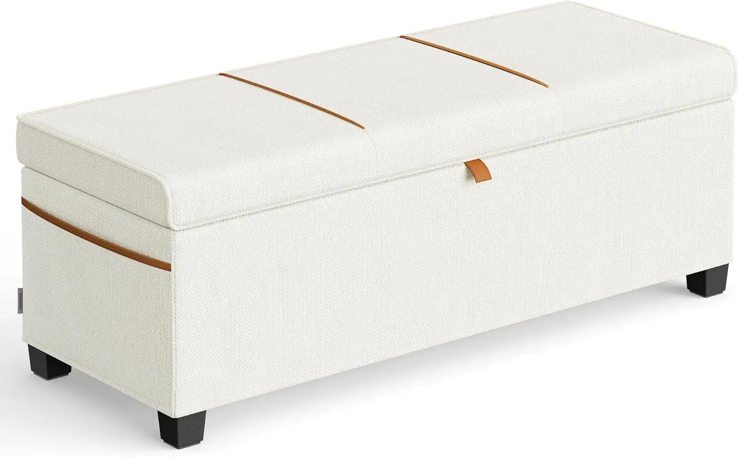 Storage Ottoman Bench, 27 Gal. End of Bed Bench with Lid, Cream White
Storage Ottoman Bench, 27 Gal. End of Bed Bench with Lid, Cream White