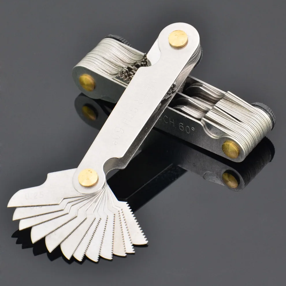 Tooth Gauge Metric System Imperial System Thread Template Rib Template Thread Gauge 55 Degrees 60 Degrees
Tooth Gauge Metric System Imperial System Thread Template Rib Template Thread Gauge 55 Degrees 60 Degrees