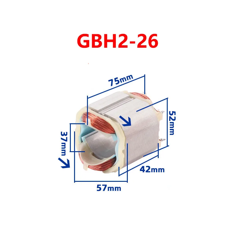 Подходит для BOSHI GBH2-26E/RE/DE/DRE, электрический молоток, статор 2-26, аксессуары для ударной дрели
Подходит для BOSHI GBH2-26E/RE/DE/DRE, электрический молоток, статор 2-26, аксессуары для ударной дрели