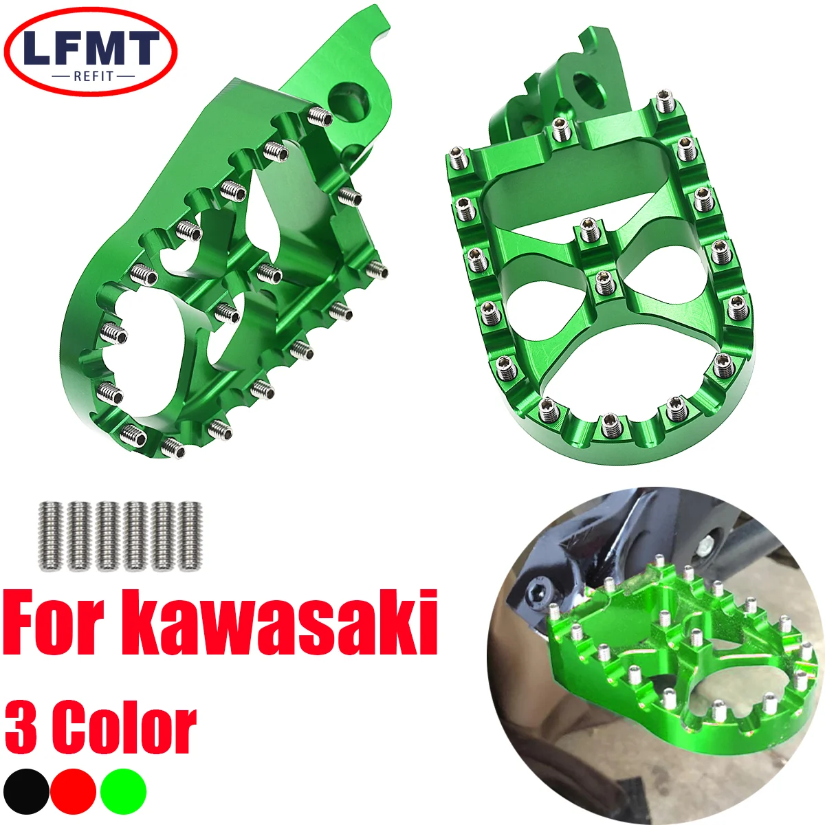 Motorcycle CNC FootRest Footpegs Foot Pegs Pedals For Kawasaki KX250 450 250F 450F 250X 450X KLX450R 2006-2020 2021 2022 2023
Motorcycle CNC FootRest Footpegs Foot Pegs Pedals For Kawasaki KX250 450 250F 450F 250X 450X KLX450R 2006-2020 2021 2022 2023