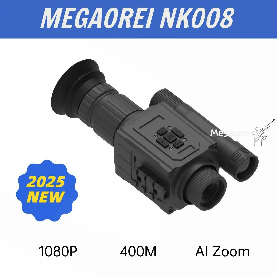 Bird-watching Scope Wildlife Observation CameraMegaorei NK008 Hunting Night Vision 2026: 5X Zoom, 850/940nm, 4 Lenses, HD, 20mm
Bird-watching Scope Wildlife Observation CameraMegaorei NK008 Hunting Night Vision 2026: 5X Zoom, 850/940nm, 4 Lenses, HD, 20mm
