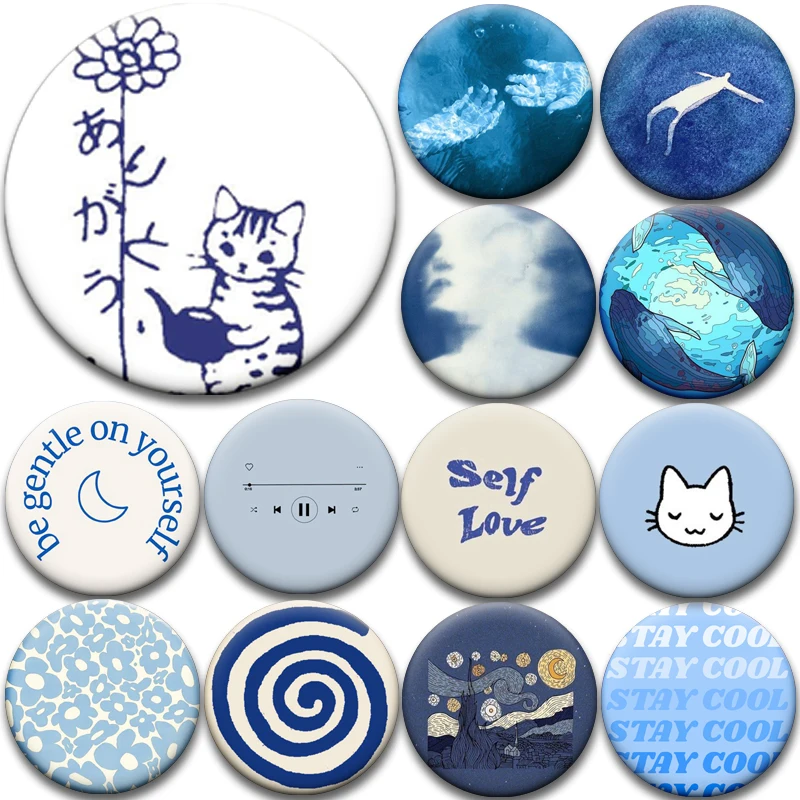 Minimalist Aesthetic Brooch Blue Sky Cloud Cat Pattern Badge Trendy Quote Pins for Daily Wear Bag Accessory Gift for Women Teens
Minimalist Aesthetic Brooch Blue Sky Cloud Cat Pattern Badge Trendy Quote Pins for Daily Wear Bag Accessory Gift for Women Teens