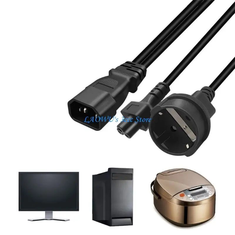 Y8AD Y Splliter Power Cord IEC320 C14 Plug 3-Prong Male Power Cable Cord Power Adapter to C14+ C5 + EU4.8MM Female Socket
Y8AD Y Splliter Power Cord IEC320 C14 Plug 3-Prong Male Power Cable Cord Power Adapter to C14+ C5 + EU4.8MM Female Socket