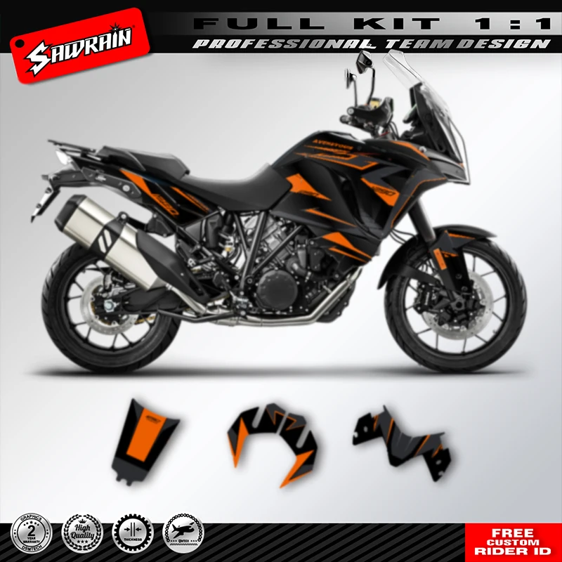 Sawrain Motorcycle Background Graphics Decal Sticker Kits For KTM Adventure 1290 ADV R S 2017 2018 2019 2020
Sawrain Motorcycle Background Graphics Decal Sticker Kits For KTM Adventure 1290 ADV R S 2017 2018 2019 2020